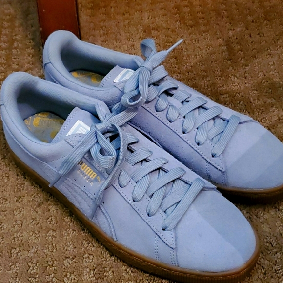 puma suede sky blue